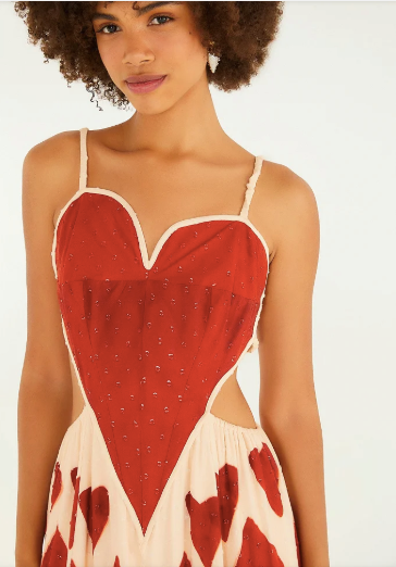Vestido Maxi Coração