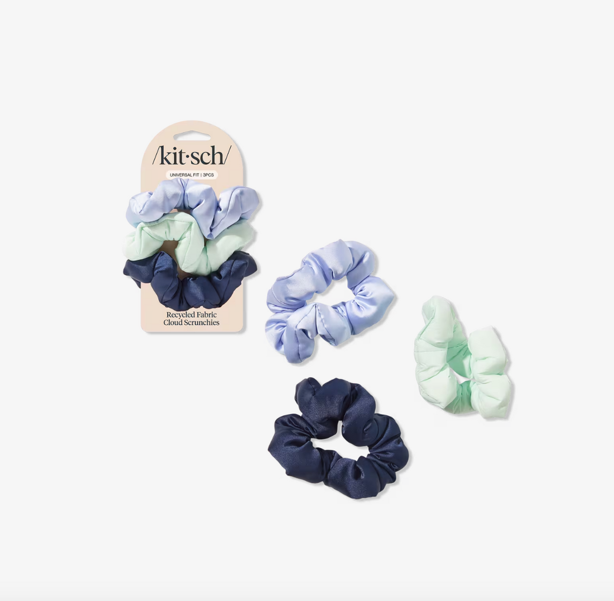 Cloud Scrunchies 3pc Set - Garden Bouquet