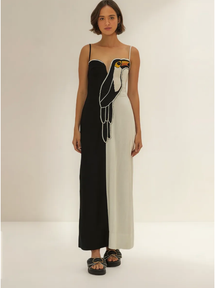 Vestido Pb Bordado Cutwork Pantera