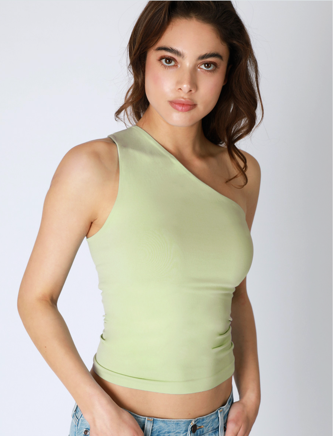 Clean Line One Shoulder Top