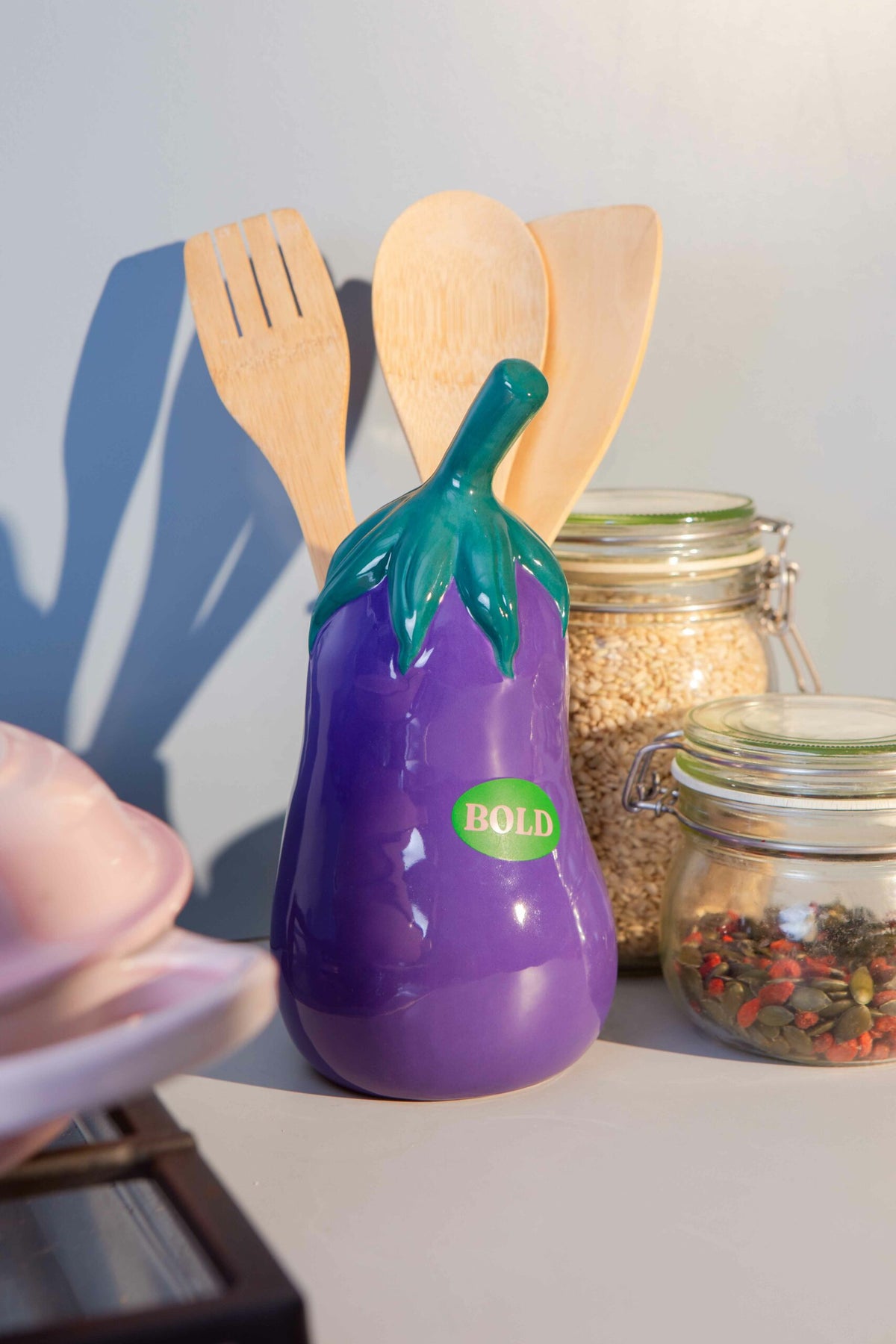 Farmers&#39; Market Utensil Pot - Eggplant