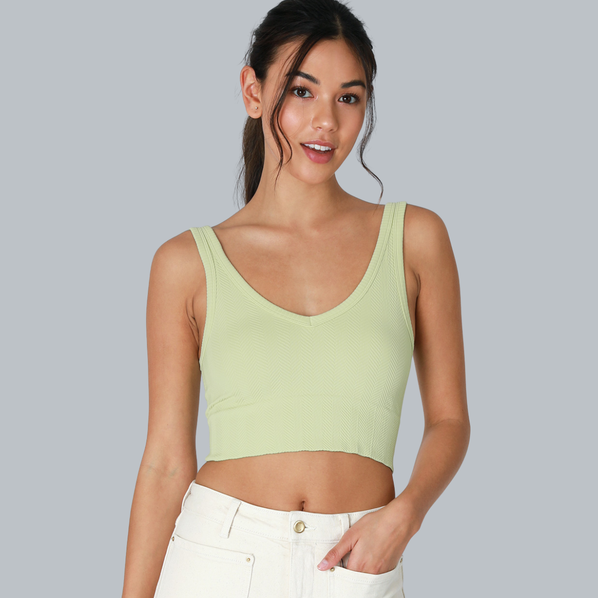 REVERSIBLE HERRINGHOME CROP TOP