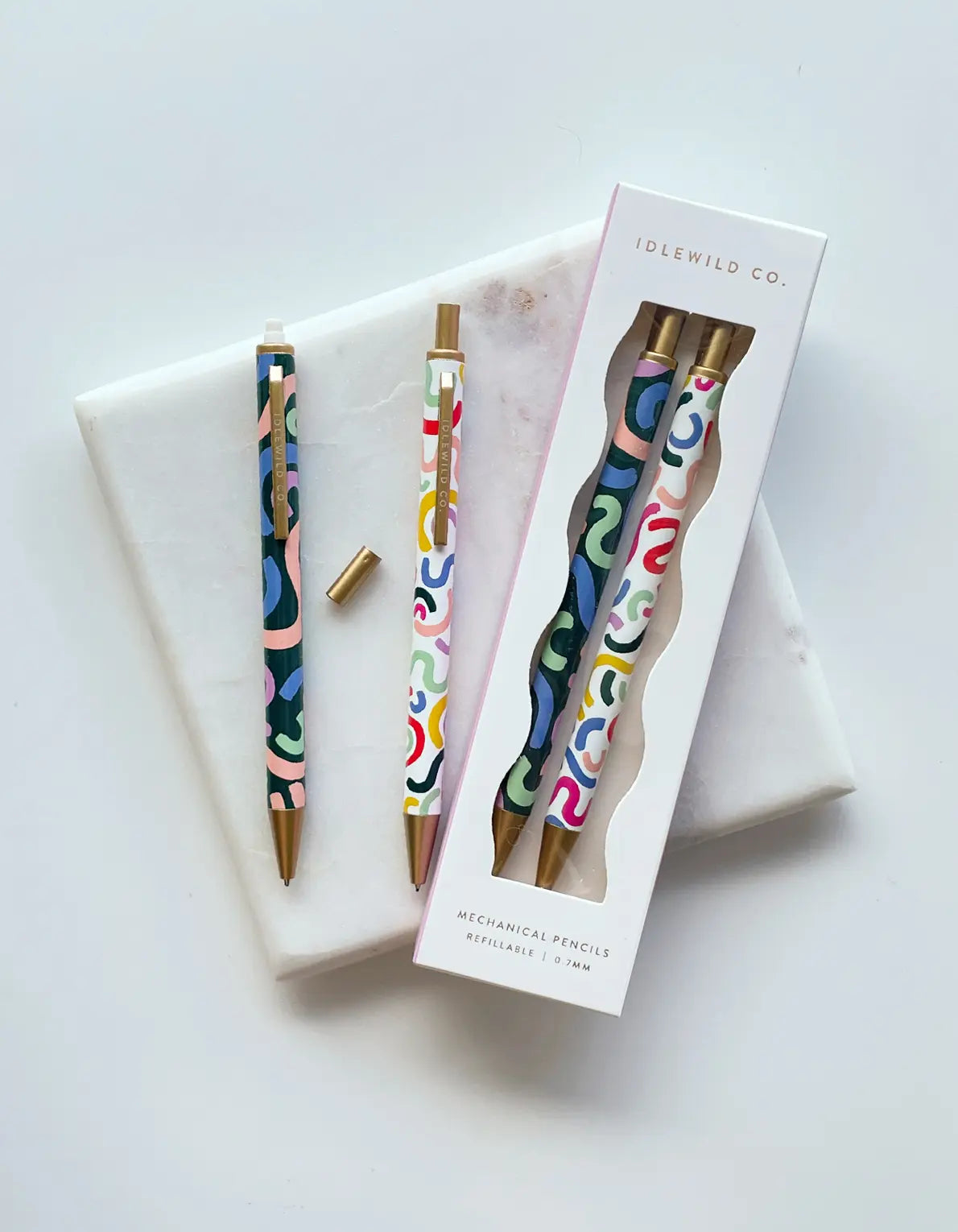 Rainbow Squiggle Mechanical Pencils