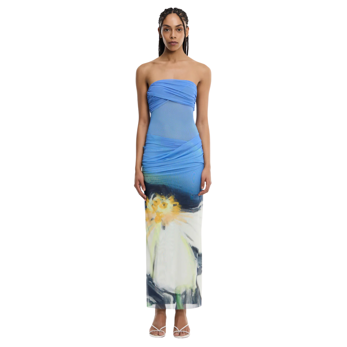 CEIRA STRAPLESS MAXI DRESS