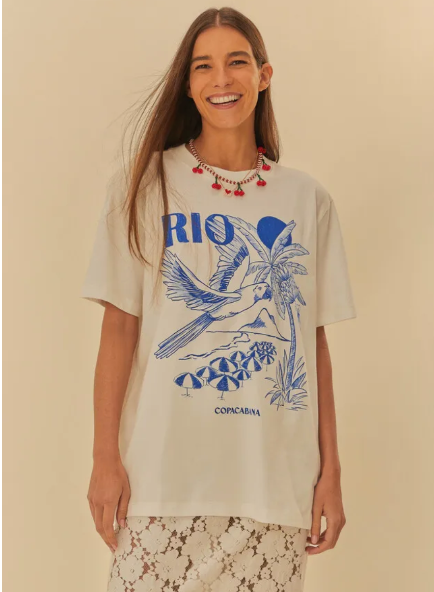 T-Shirt Media Rio Azul