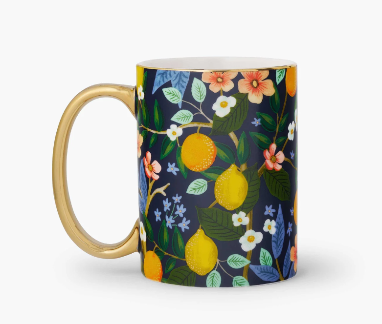 Citrus Grove Porcelain Mug