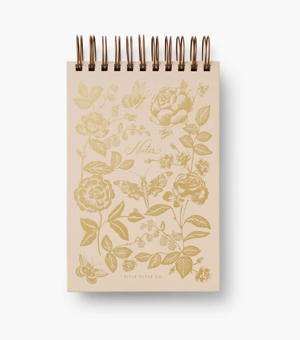 English Rose Desktop Spiral Notepad