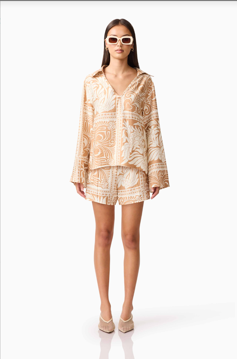 Sandi Blouse and Shorts Set