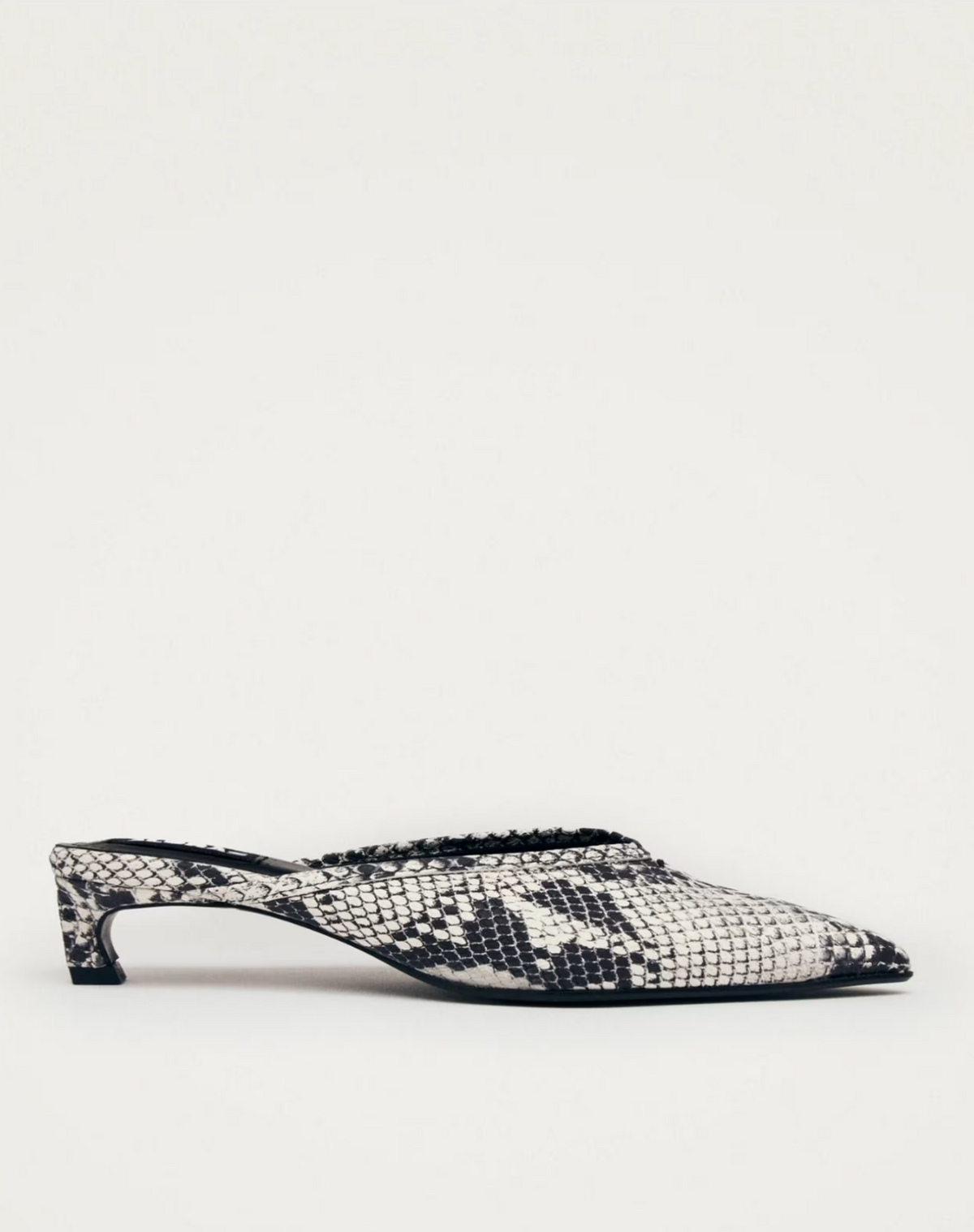 Tessa Indo Grey Leather Mules