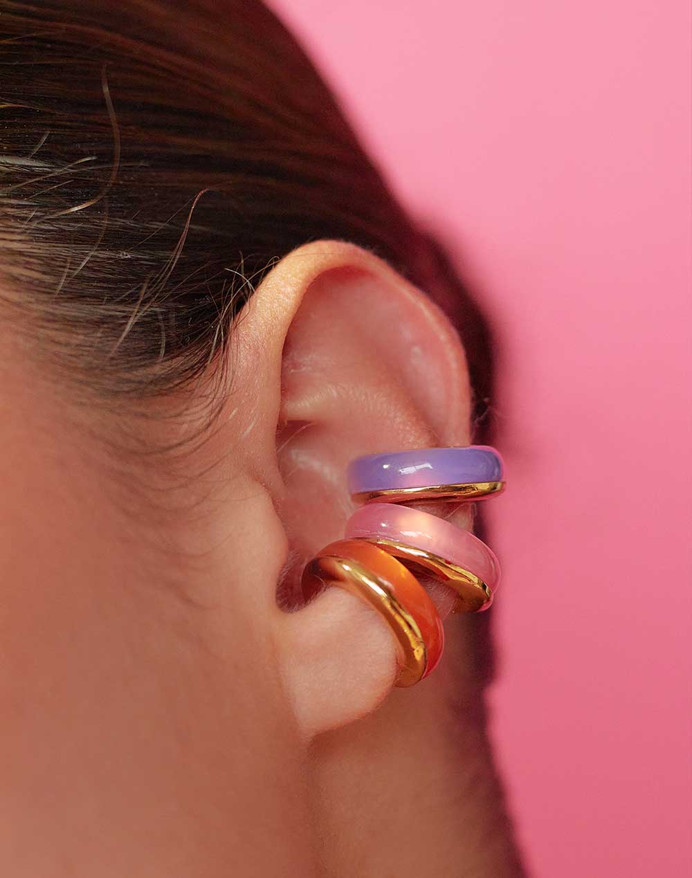 Set De 3 Earcuff Saturno