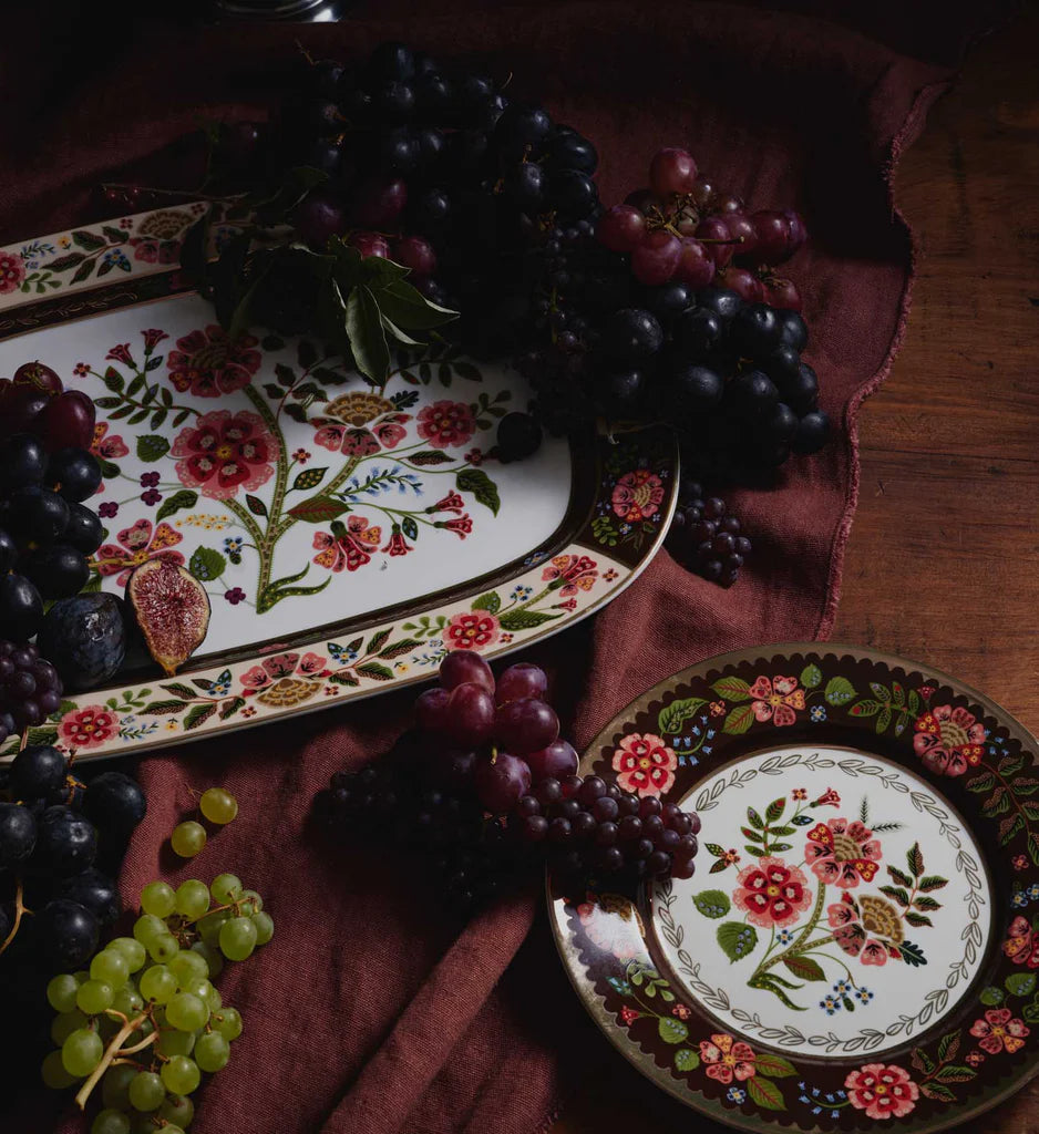 Gracie Large Porcelain Serving Platter