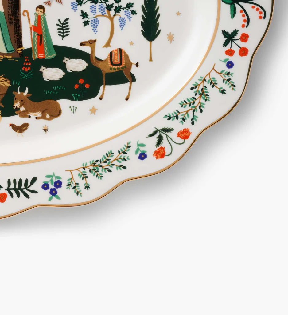 Nativity Porcelain Serving Platter
