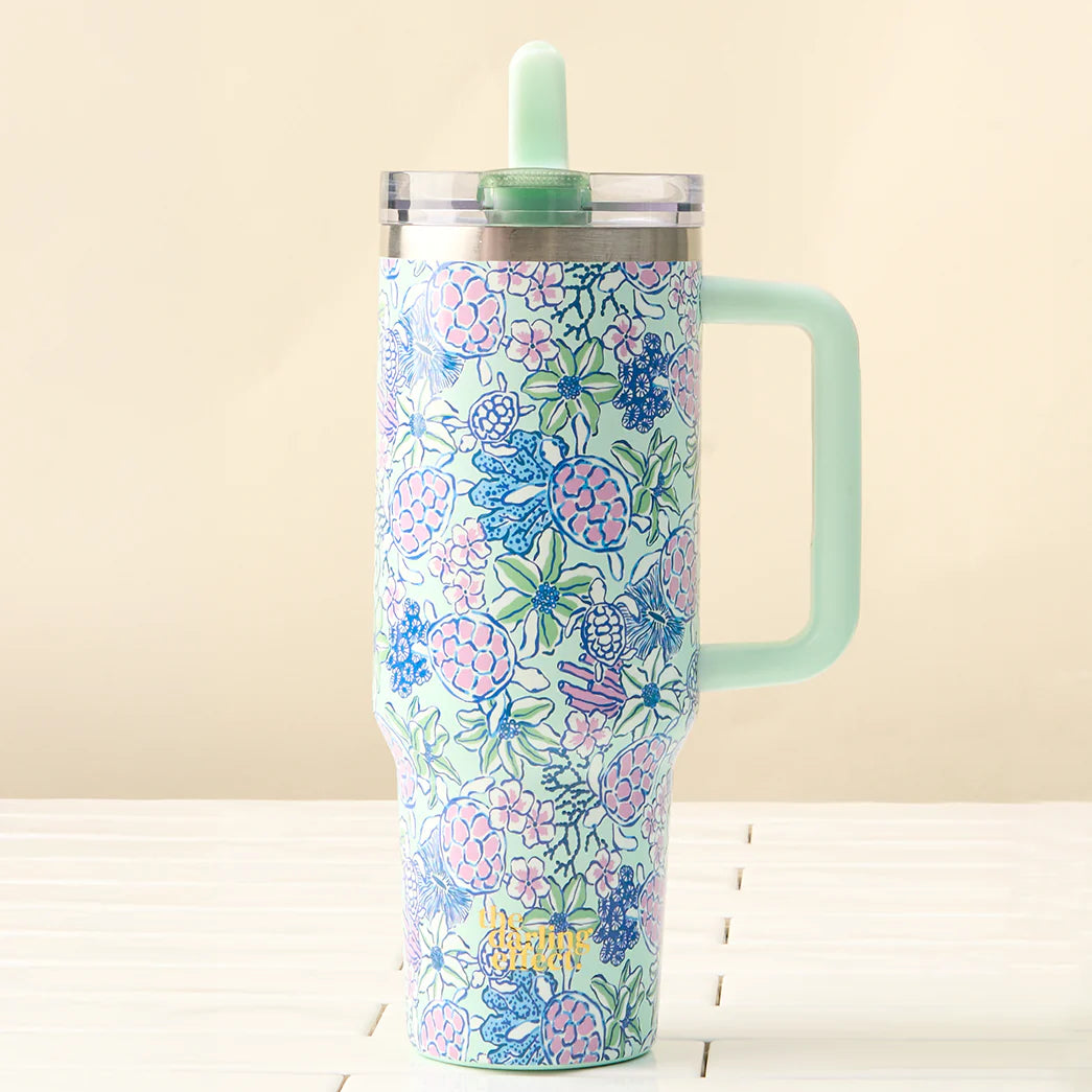 40 oz Lifestyle Flip Straw Tumbler - Coastal Cove
