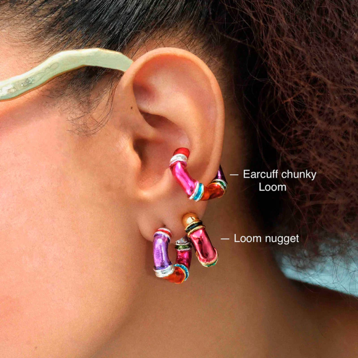 EARCUFF LOOMS CHUNKY PLATA