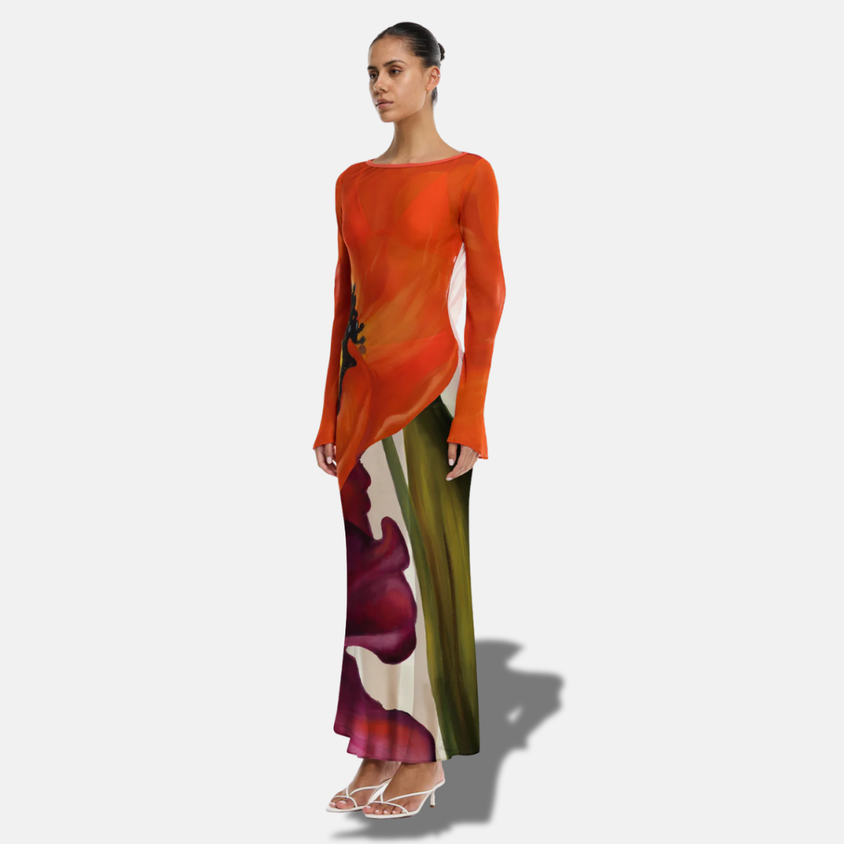 AUGUST LONG SLEEVE MAXI DRESS
