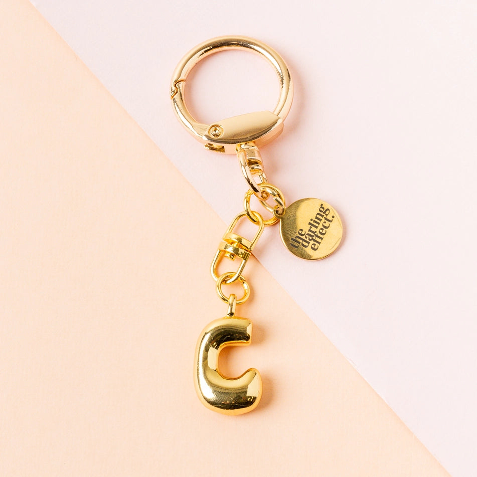 Bubble Letter Keychain Bag Charm