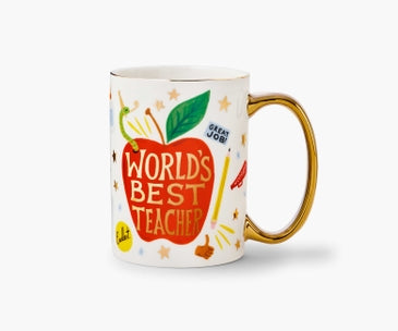 World&#39;s Best Teacher Porcelain Mug