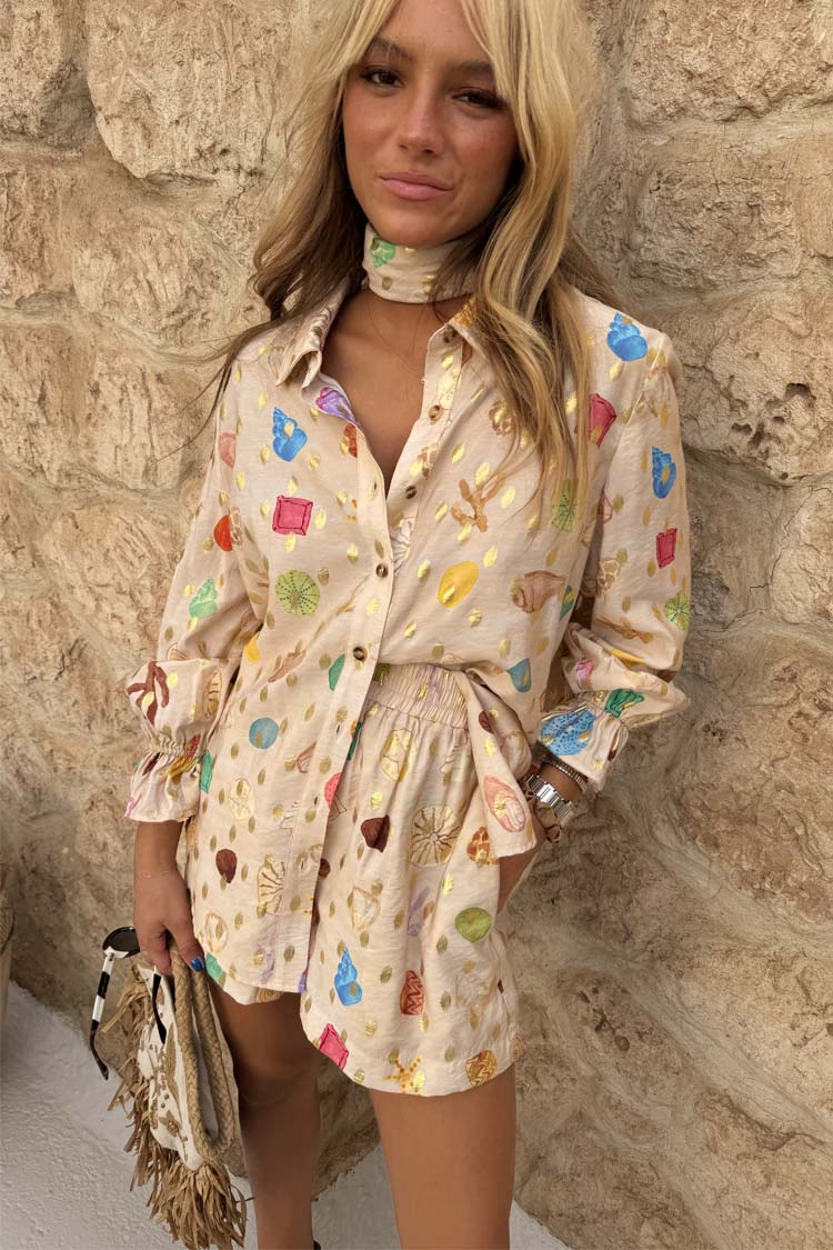 Cream Shell Geanie Shirt