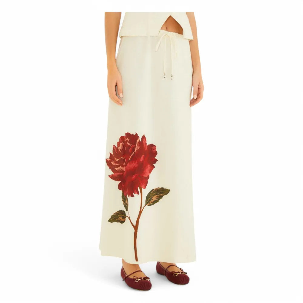Saia Cropped Flor Rosalia