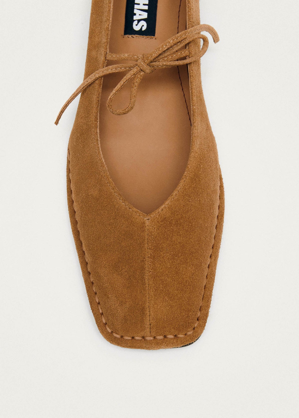 Sway Suede Tan Leather Ballet Flats