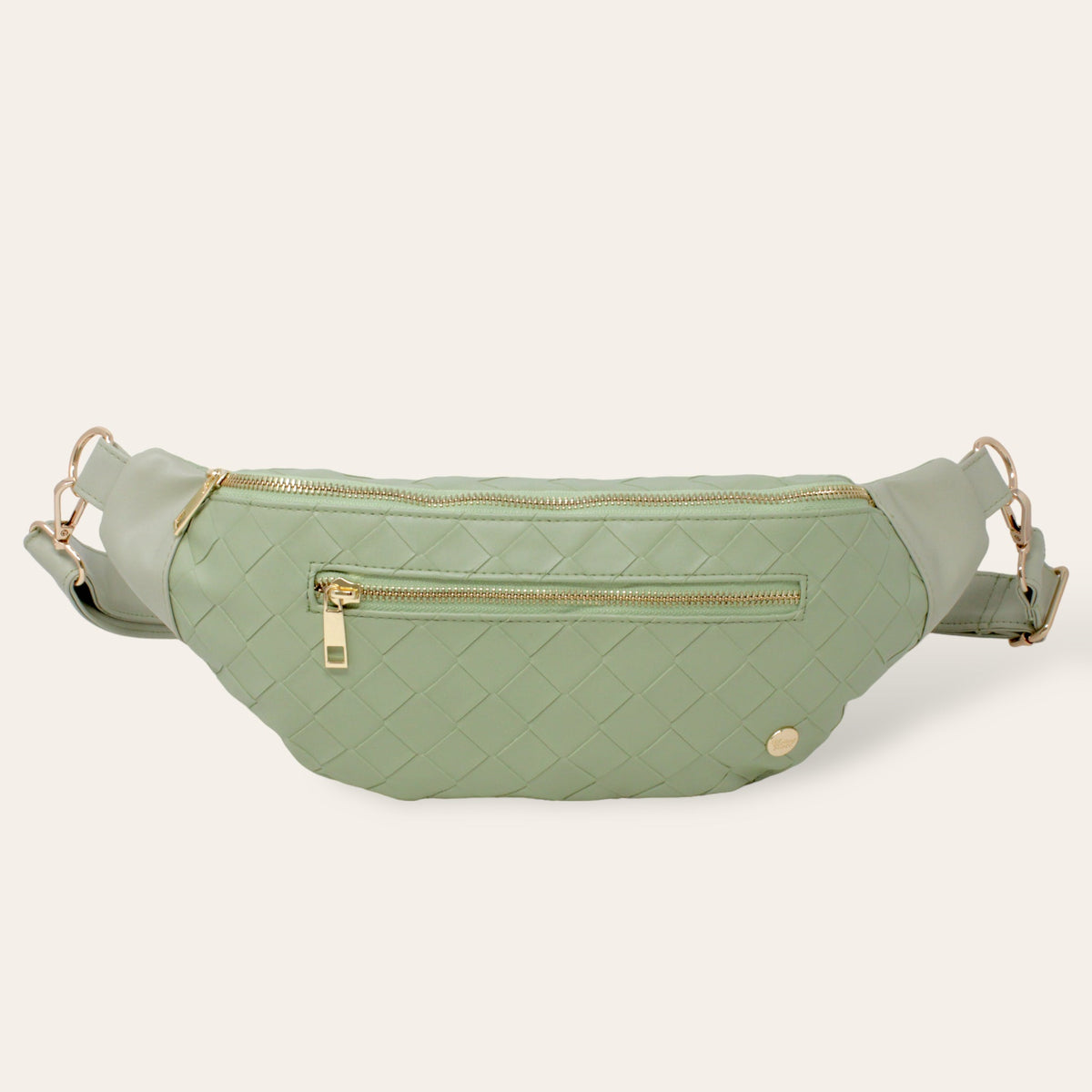Woven Sage Trendy Luxe Belt Bag