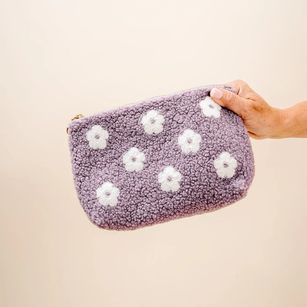 Teddy Pouch - Purple Flower