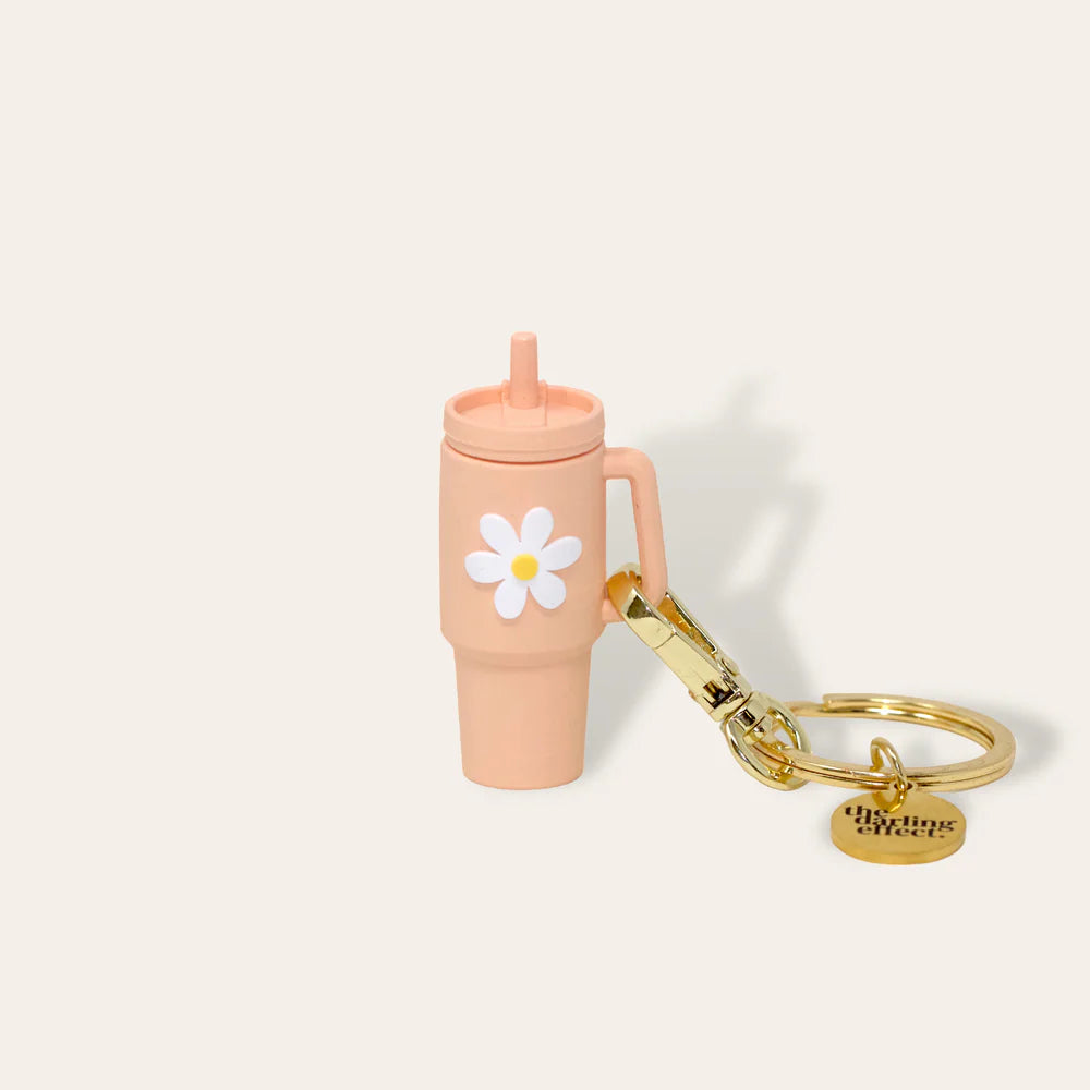 Tiny Tumbler Keychain - Pink