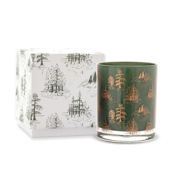 Boxed Cypress Fir Holiday Glass Candle