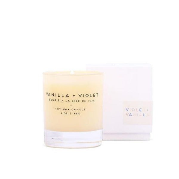 Statement-Vanilla + Violet Candle