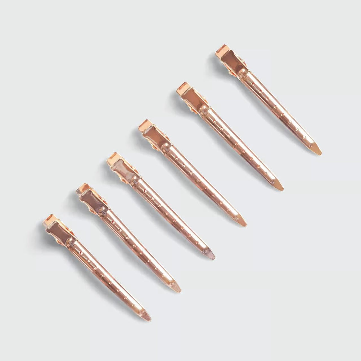 Styling Hair Clips 6pc (Rose Gold)